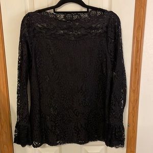 Black lace top